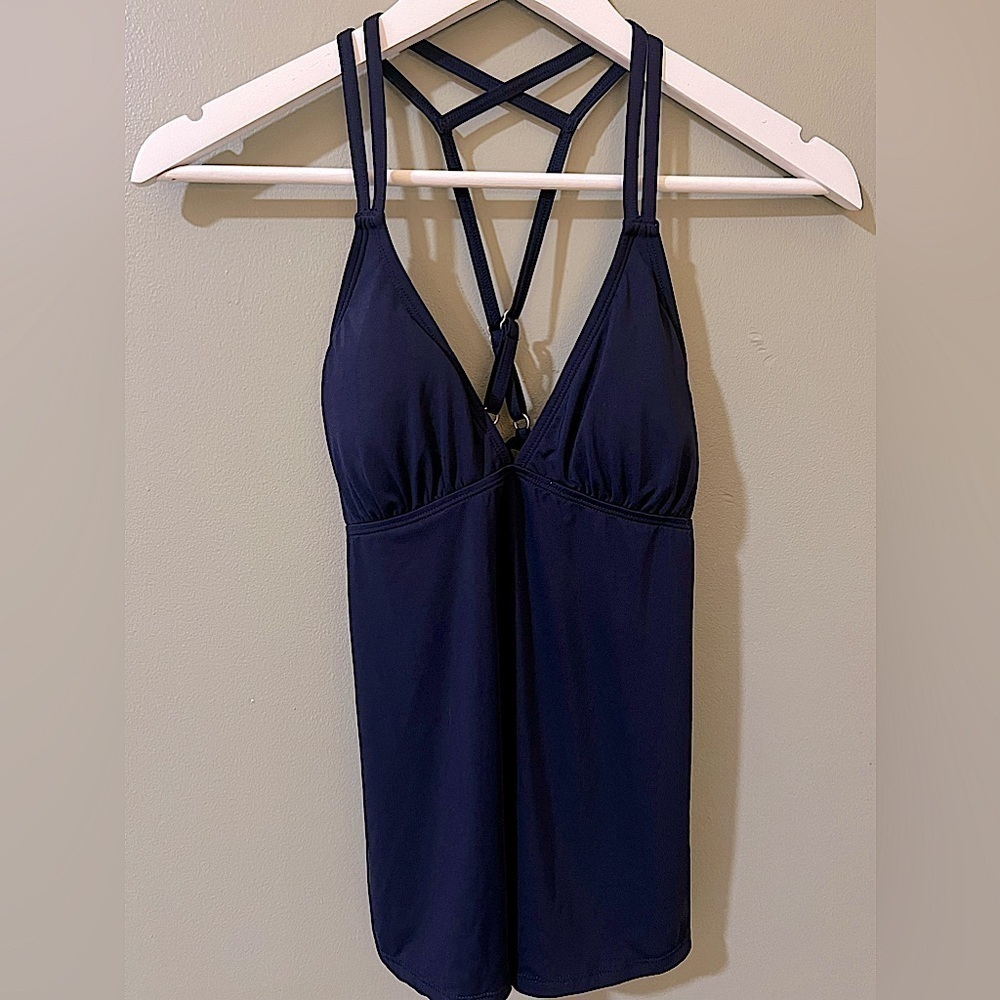 Athleta Navy Blue Bikini Top